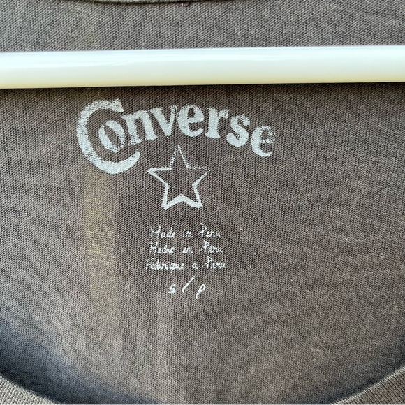 Converse Short Sleeve Gray T-Shirt With Mermaid Graphic In Blue Sz S - Picture 2 of 9